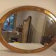 Antique mirror in gilded wood and fine floral decoration - 99x69cm
