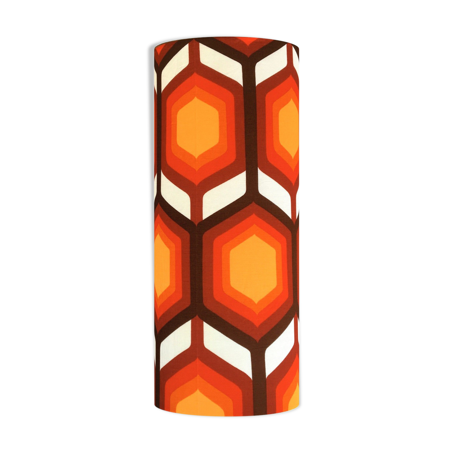 Eternity H75 D30 lampshade - vintage orange fabric