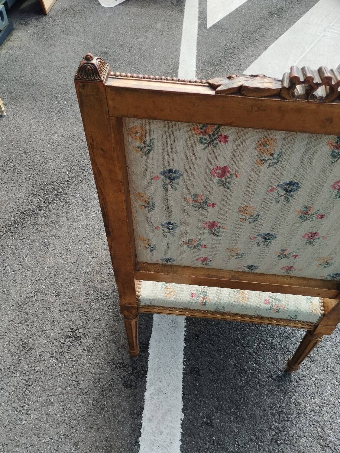 Pair of old Louis XVI style armchairs