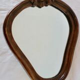 Mirror with wood frame 34x27cm