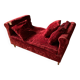 Red velvet daybed