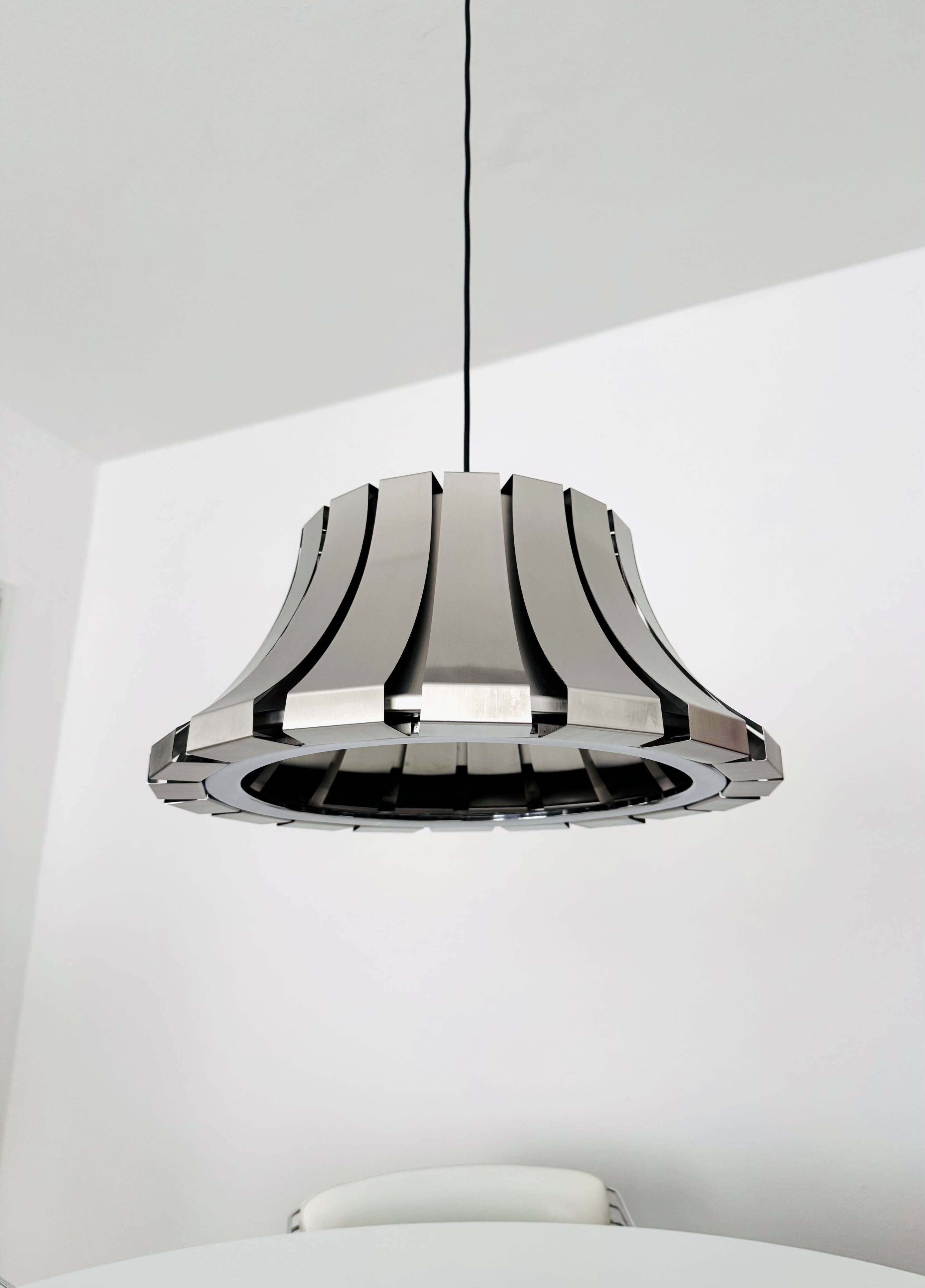Metal Pendant Lamp by Elio Martinelli for Martinelli Luce