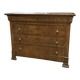 Commode de style Empire en placage de bois flammé