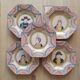 Set of 5 Henriot Quimper soup plates