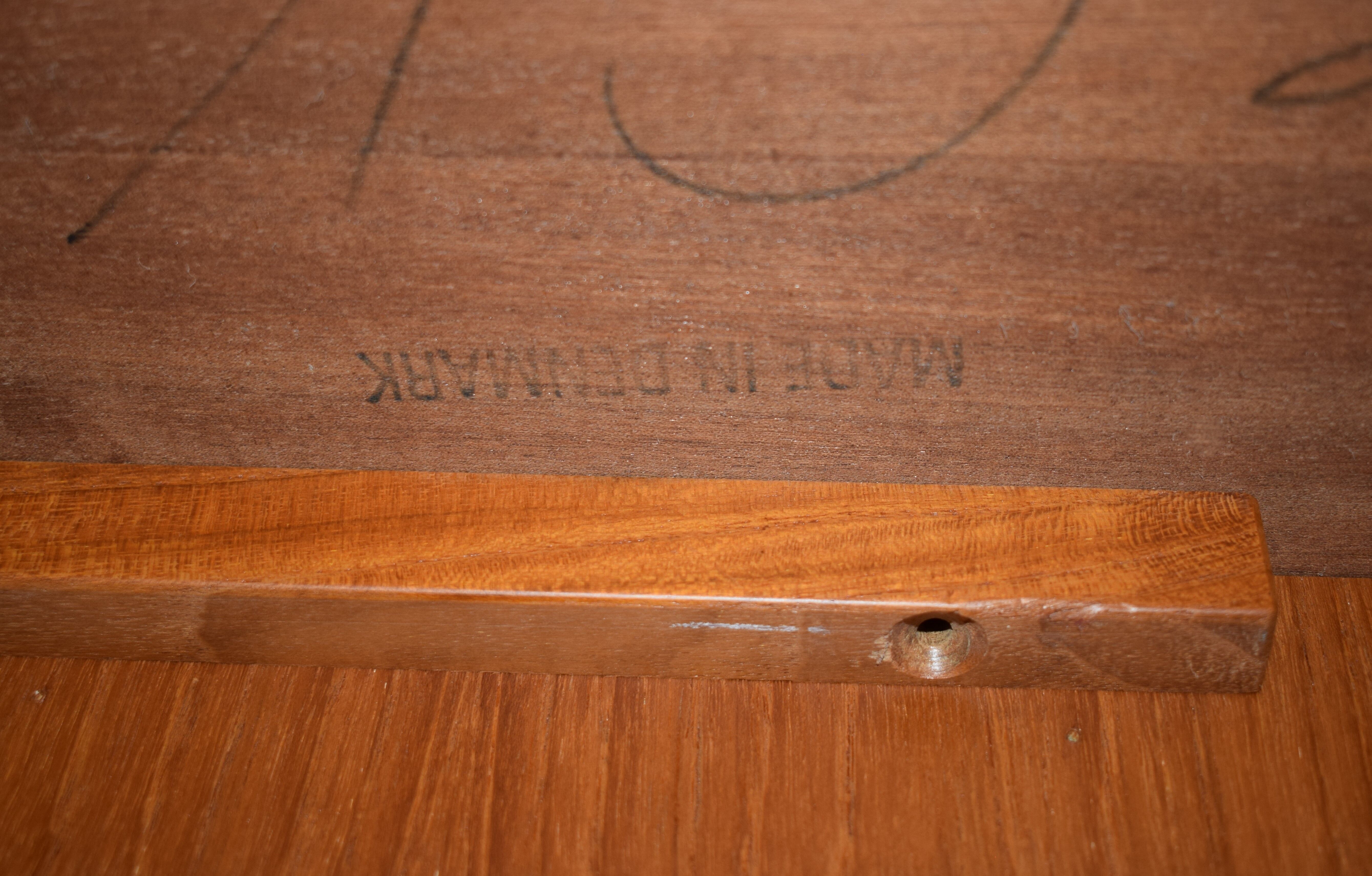 Mid-century danish teak desk model 75 form Omann Jun, 1950s