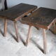 Elm wood rustic coffee table