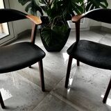 Pair of Danish teak armchairs by Erik Kirkegaard, 1950s