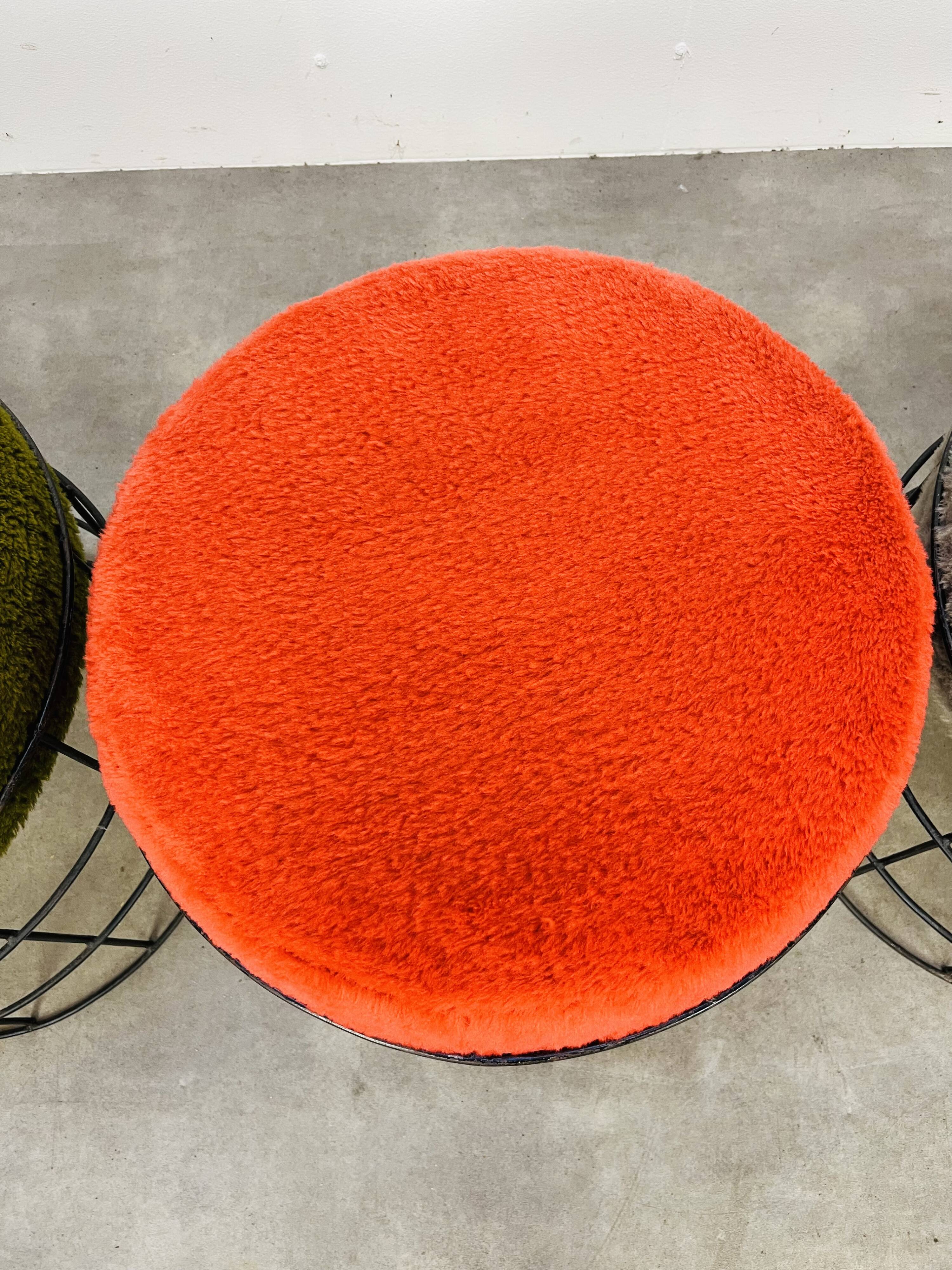 4 T1 stools by Verner Panton, 1960s design