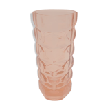 Pink glass vase