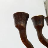 Vintage German brutalist metal candlestick by Dalbeck.