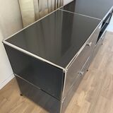 Commode USM Haller en Gris Anthracite