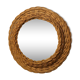 Vintage Wicker round mirror 42x42cm
