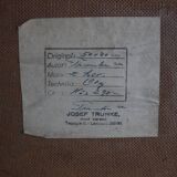 Hand painted painting, oil on fiberboard, signed, Czechoslovakia, 1960's.