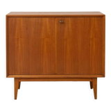 1960s teak cabinet with hinged doors