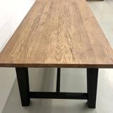 Modern solid oak dining table