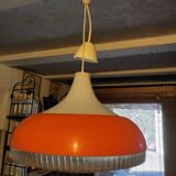 Vintage 1970, suspension Space age UFO orange