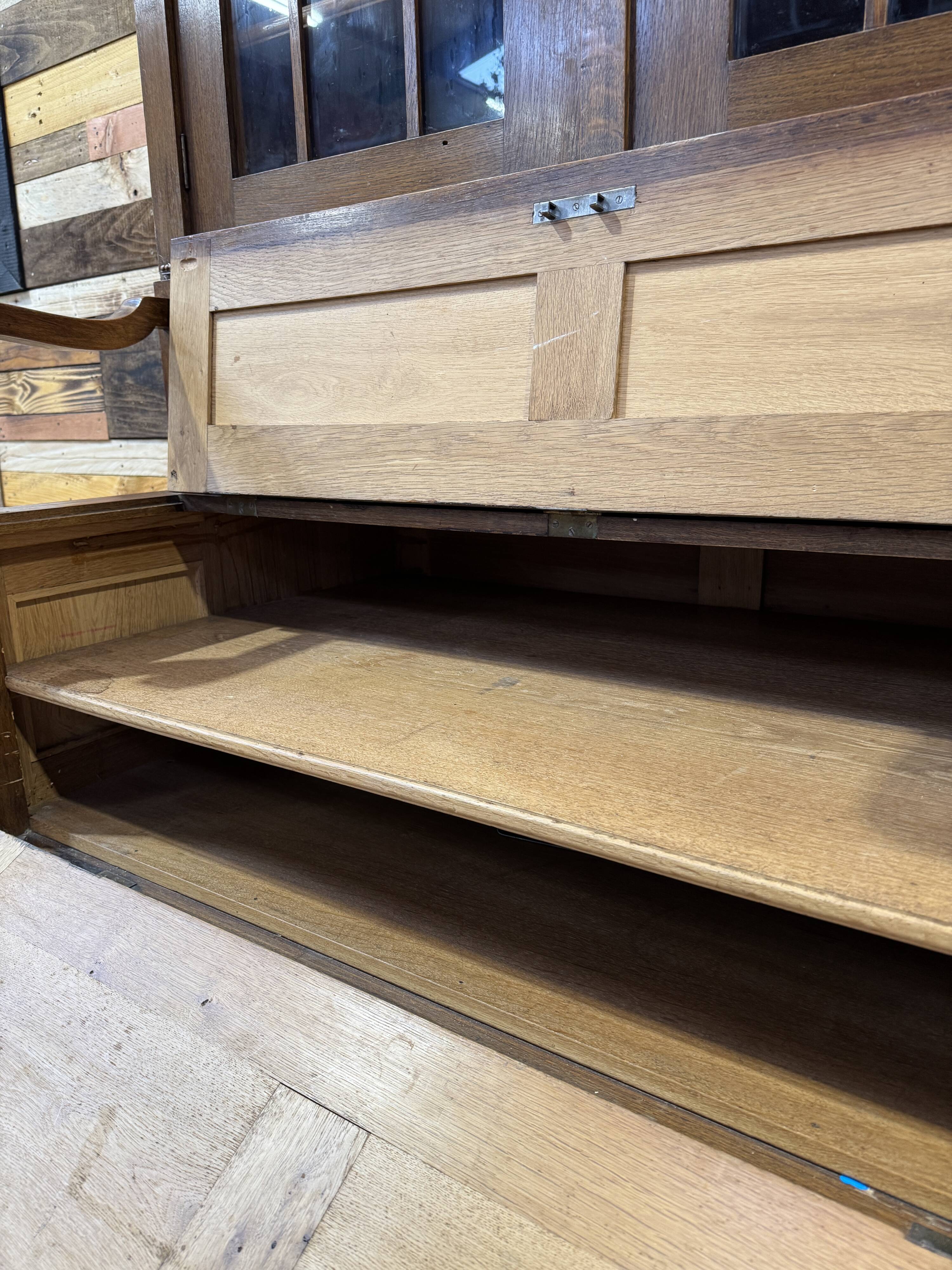 Entrance hall wardrobe in solid oak - 1930s