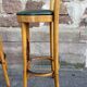 Paire de tabourets de bar bois courbé 1960
