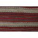 1970s Vintage Turkish Oushak Handmade Wool Cotton Red Runner Rug 125x205