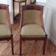 Paire de chaises gondole en acajou