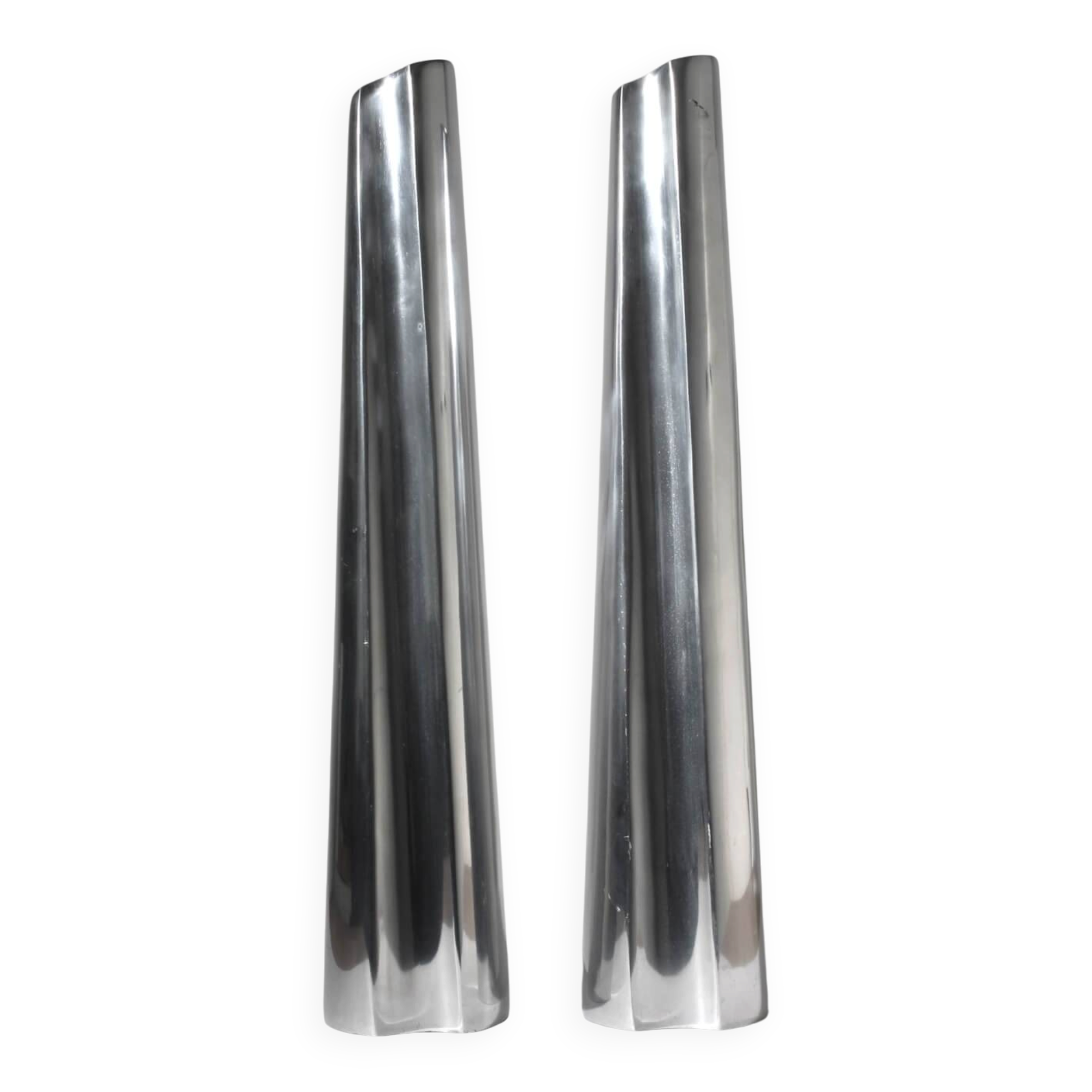 Contemporary Aluminium Extra Tall Vases Set