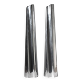 Ensemble de vases extra hauts en aluminium contemporain
