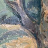 Vintage Oil on Canvas by Swedish artist Anna Munther (1915-2000)