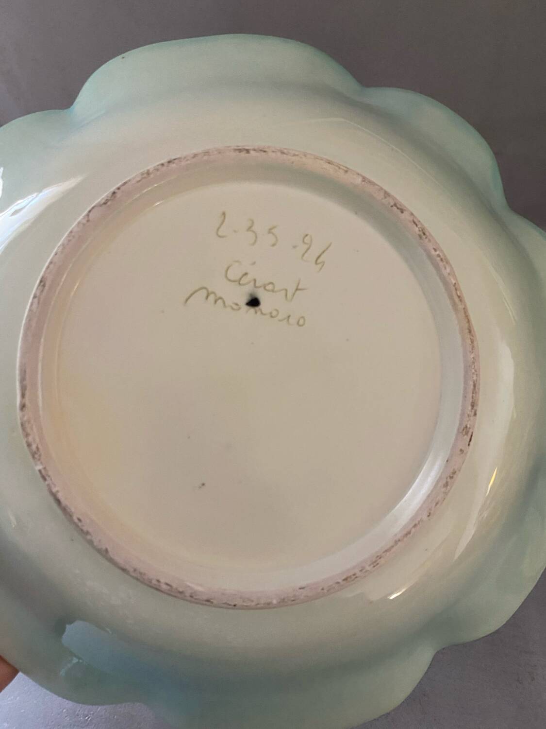 Fruit bowl signed cerart monaco