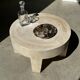 Dish in petrified wood