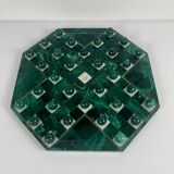 Jeu de solitaire en malachite de forme octogonale, 1950/70
