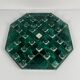 Octagonal malachite solitaire game, 1950/70