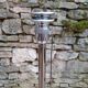 Chrome and brass floor lamp