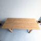 Solid oak farm table