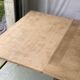 Vintage extendable dining table renovated in marquetry and raw wood