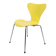 Set Of 6 Seven Chairs Model 3107 Lacquered In Yellow By Arne Jacobsen For Fritz Hansen From 1990s