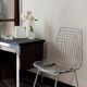 Chaise filaire métal vintage type Bertoia