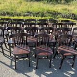 Set of 21 bistro chairs