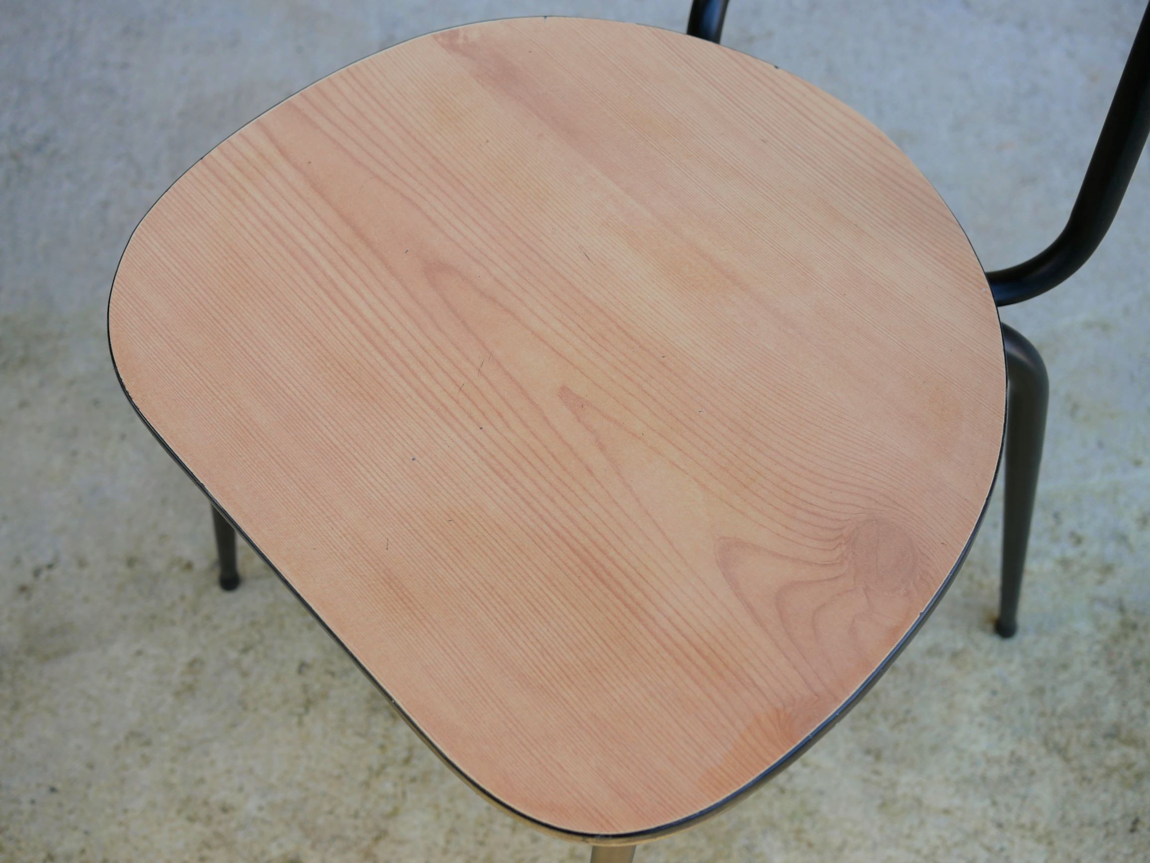 Vintage black metal chair