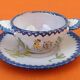 Charolles earthenware eared bowl / saucer rooster model