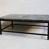 Table basse marbre et fer 1950
