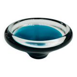 Scandinavian blue sommerso glass catchall – vintage design from the 1960s.