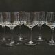 6 old Porto glasses in spear-cut crystal