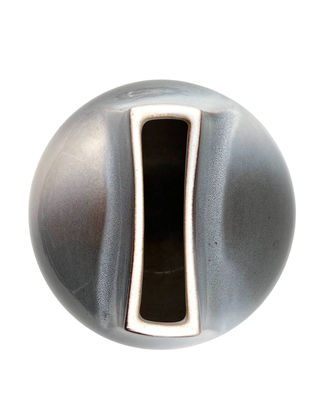 Mid-century Modern spherical gres vase, Franco Bucci Italy ca. 1970