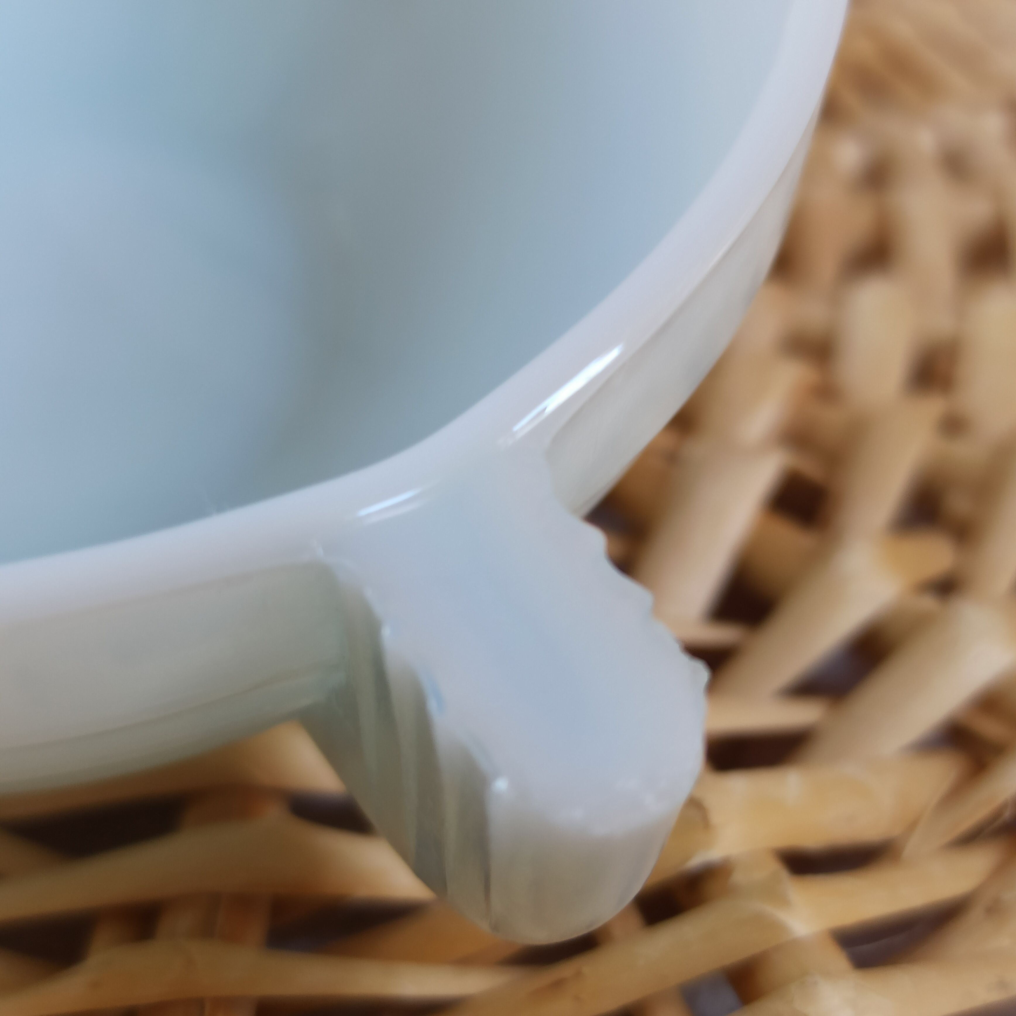 Art Deco blue opaline cups