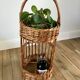 Wicker rattan bottle holder 50s-60s