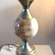 Marble and stainless steel lamp design 70s
