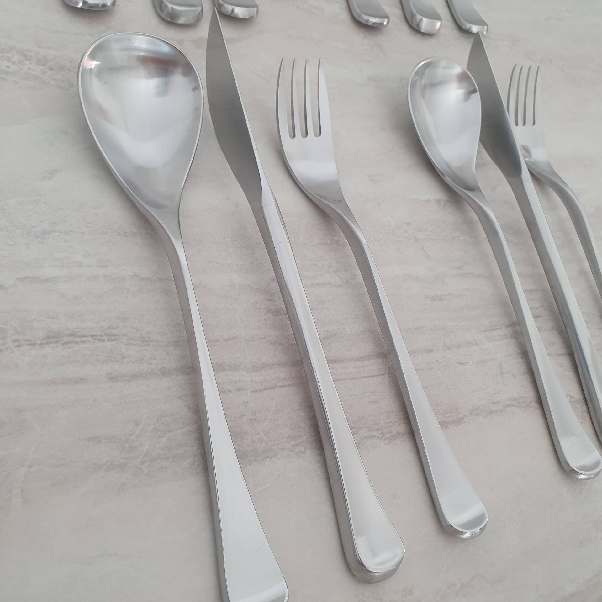 Service for 18 covers Guy Degrenne Cobra collection / Forks and spoons