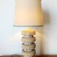 Brutalist stone lamp in Tormos style, circa 1970.