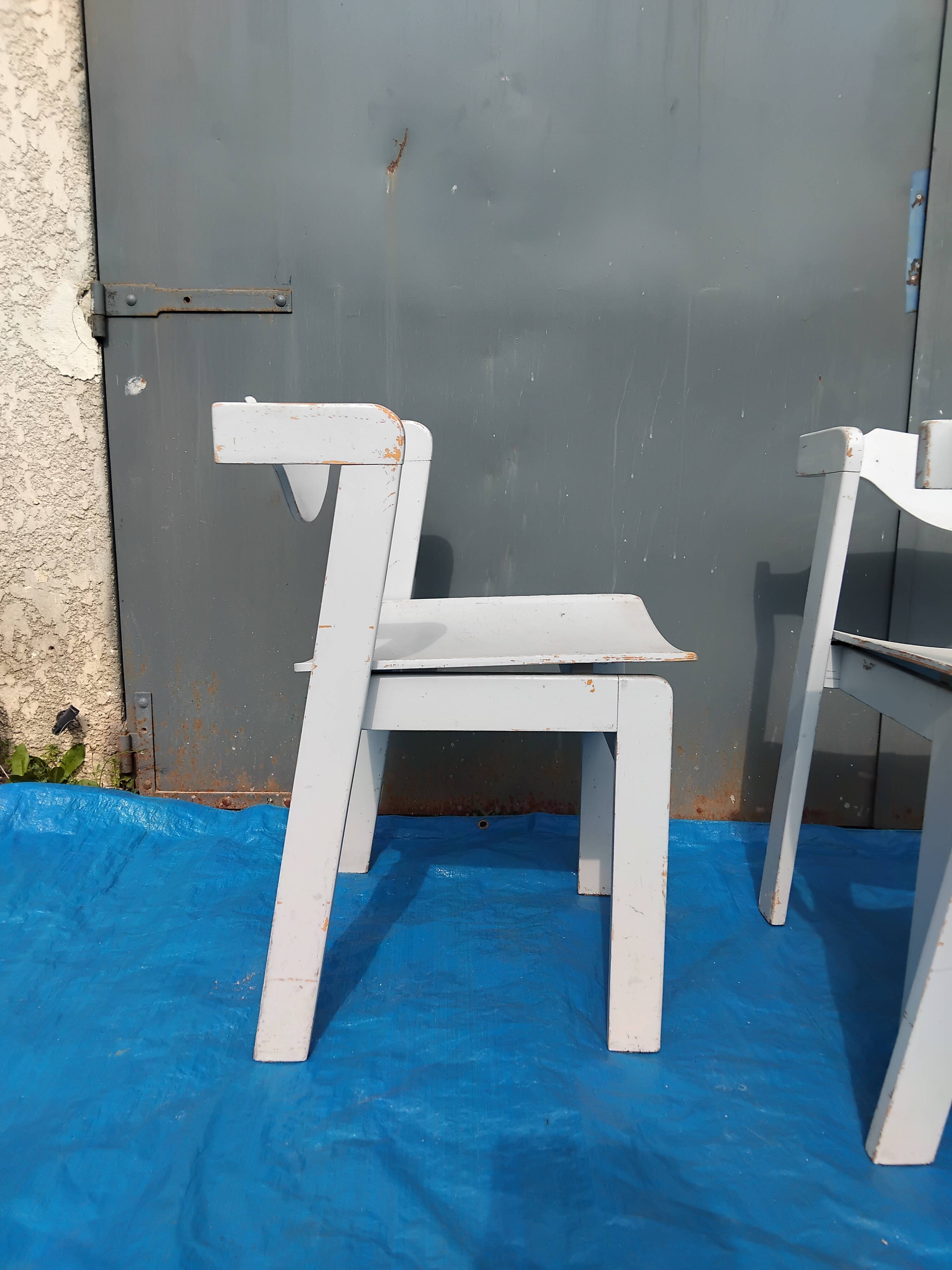 Set of 6 vintage designer chairs