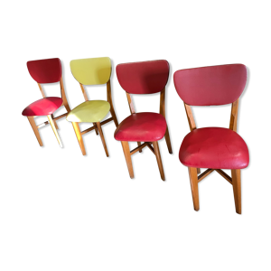 set 4 chaises bistrot